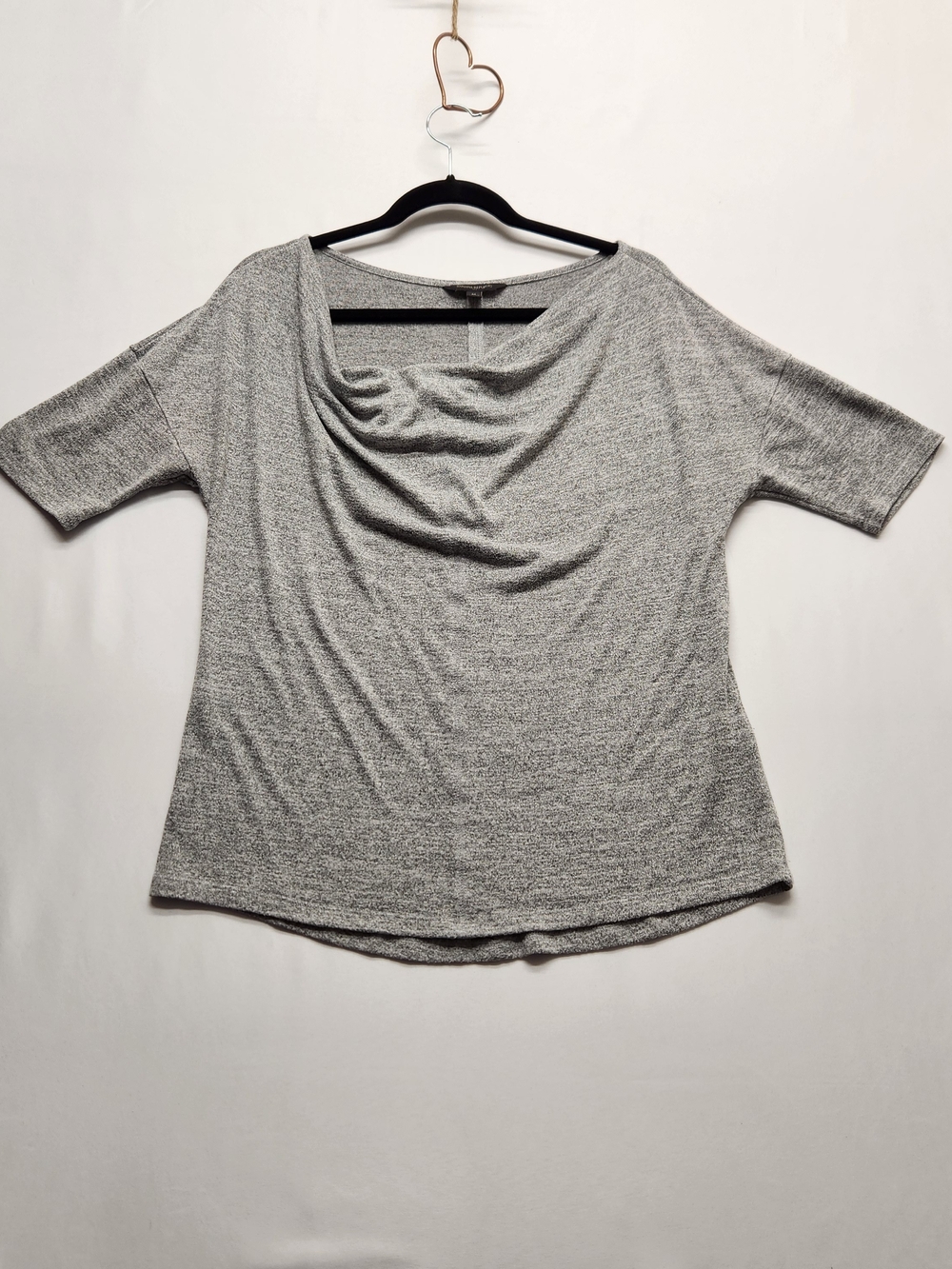 ⭐️Banana Republic Heather Gray Cowl Neck Top M Dolman Sleeve Loungewear Cozy
